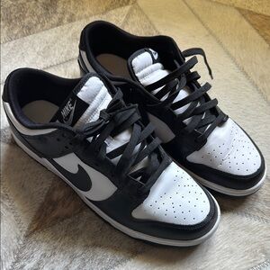 Nike Black and White Dunk Sneakers